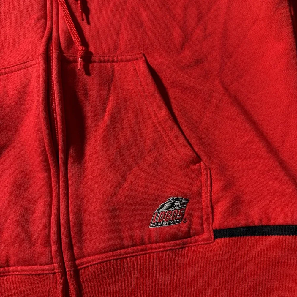 Nike Team New Mexico Lobos Kids Red Zip Up Hoodie Sweatshirt Size L 12-14 - Picture 5 of 7